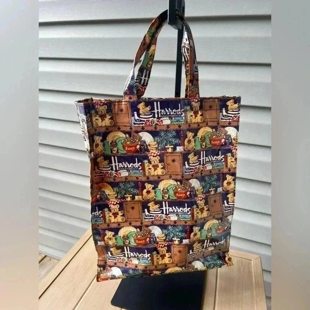 Harrods Vinyl Shopping Bag